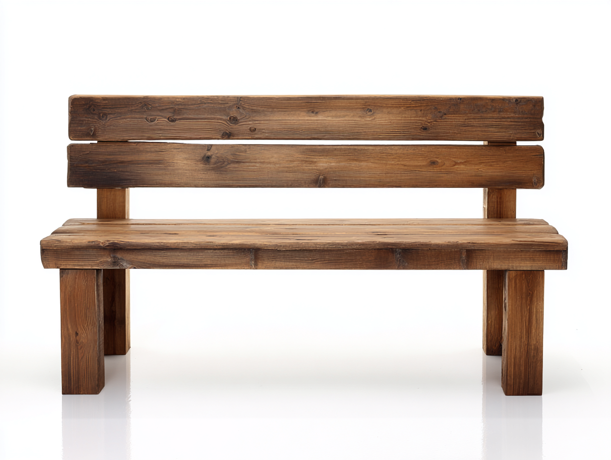 Banc de jardin - Bois - 128x57x78 cm - Brun chaud - Rustique massif-Monorsonest