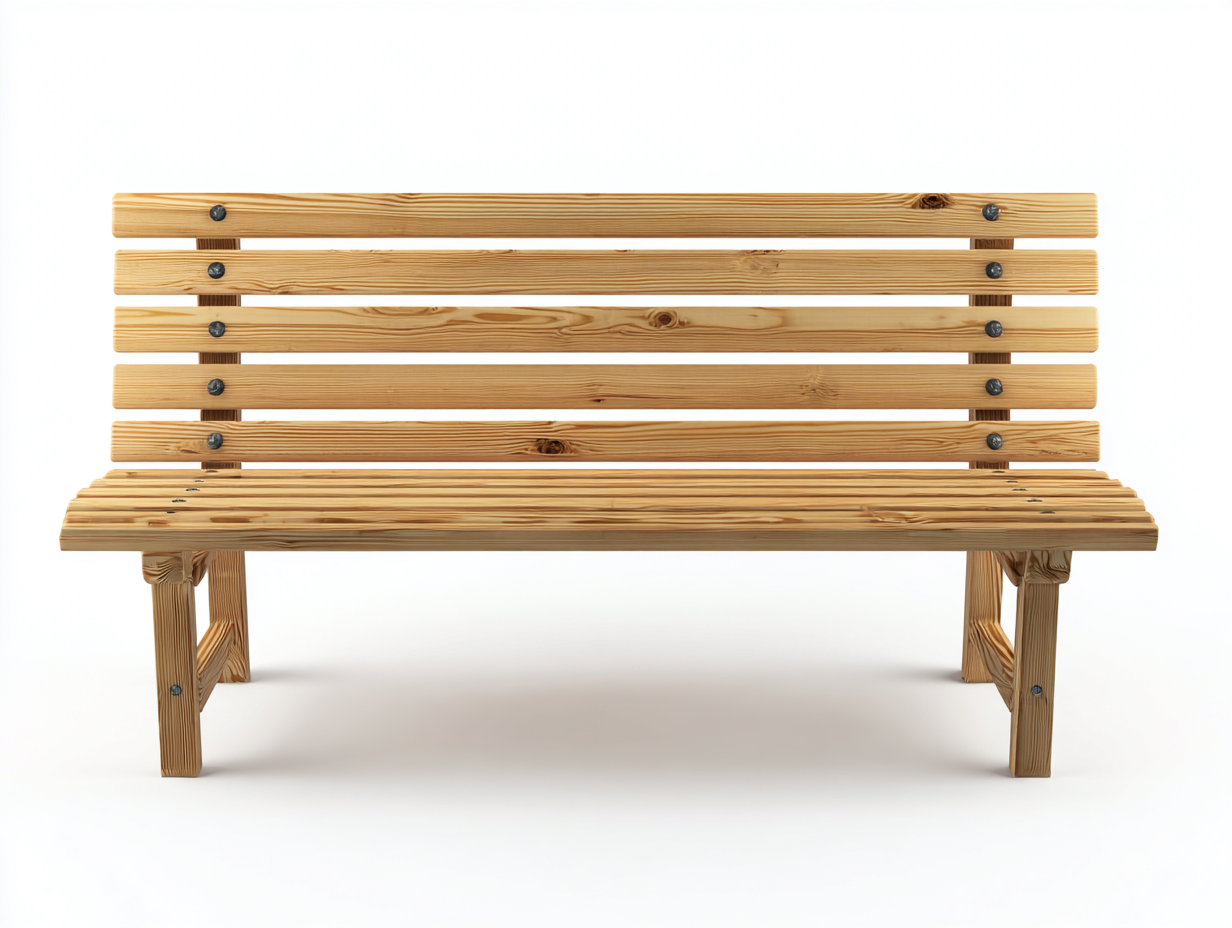 Banc de jardin - Bois - 145x58x84 cm - Naturel - Style classique à lattes-Monorsonest