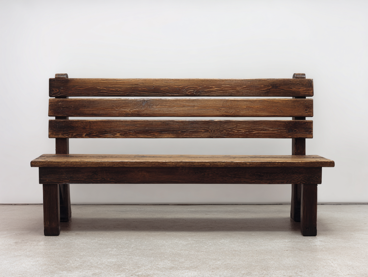 Banc de jardin - Bois - 132x56x79 cm - Brun expresso - Style rustique massif-Monorsonest