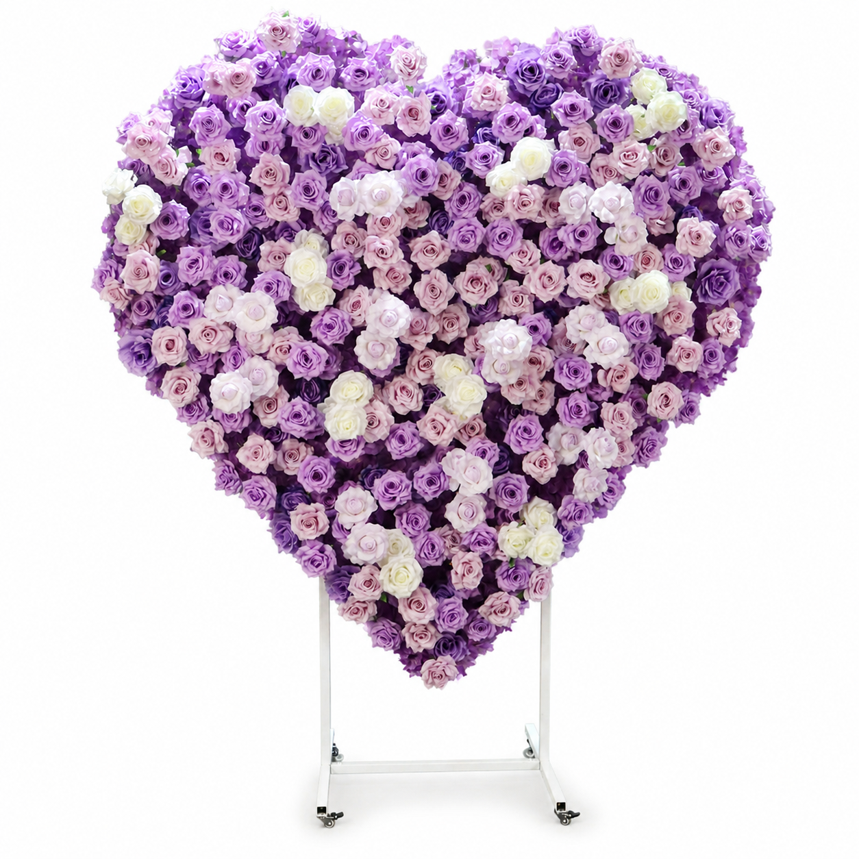 Heart Flower Arch with Stand, Wedding Floral Backdrop Decor