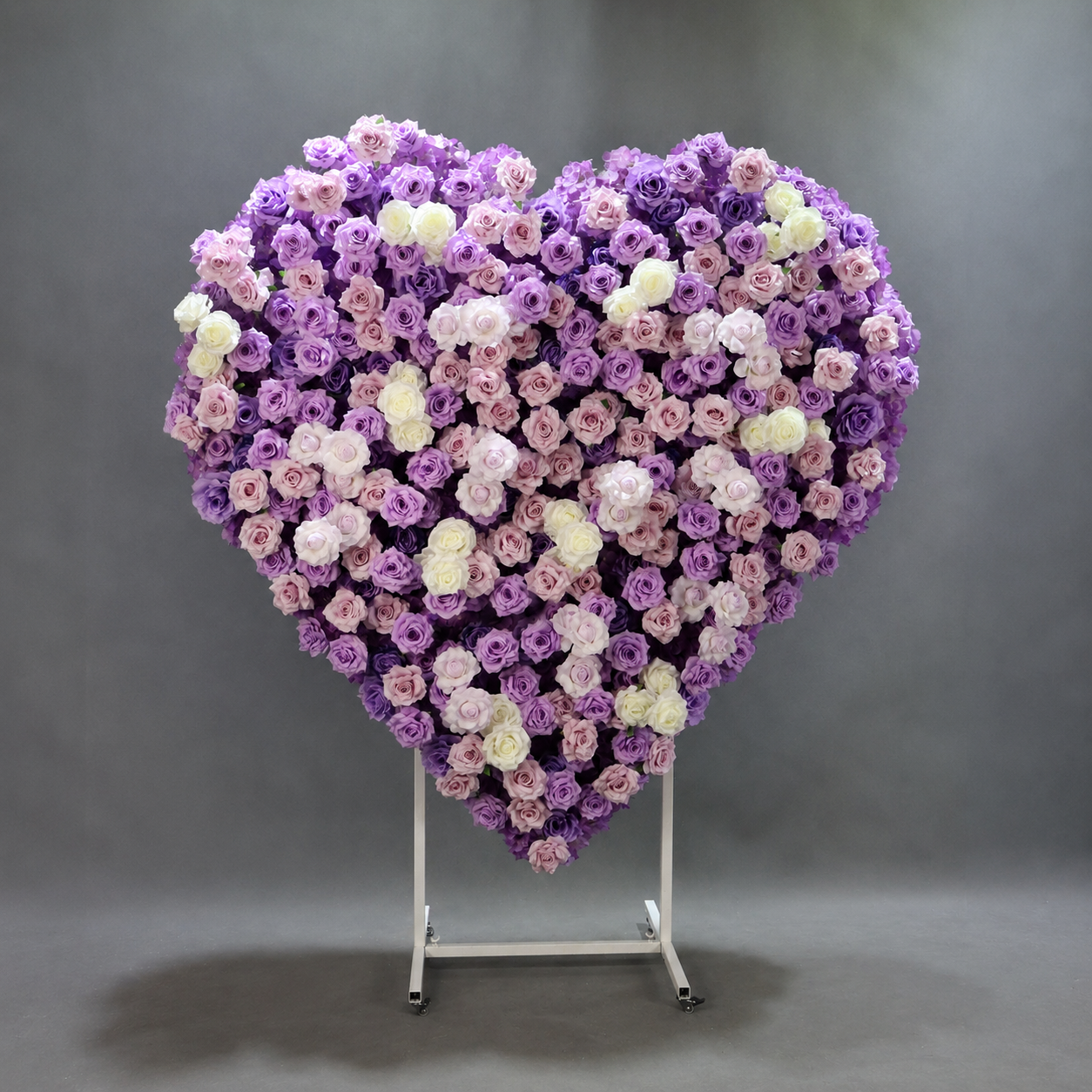 Heart Flower Arch with Stand, Wedding Floral Backdrop Decor