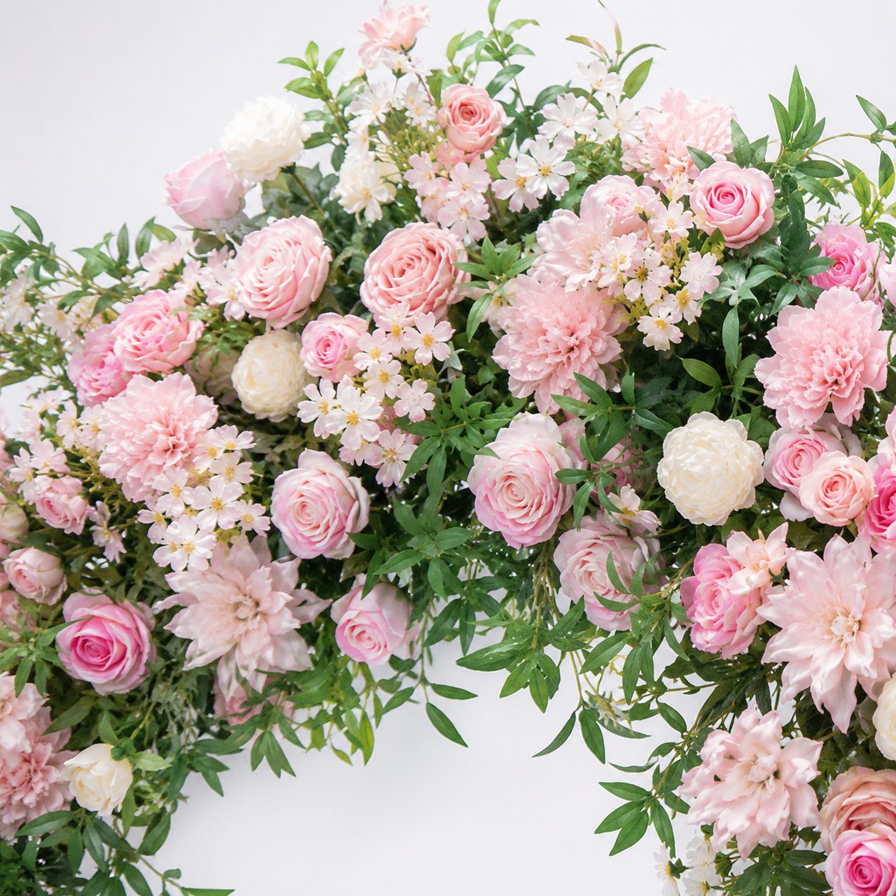 Artificial Floral Arch with Stand, Blush Pink Garden Wedding Decor