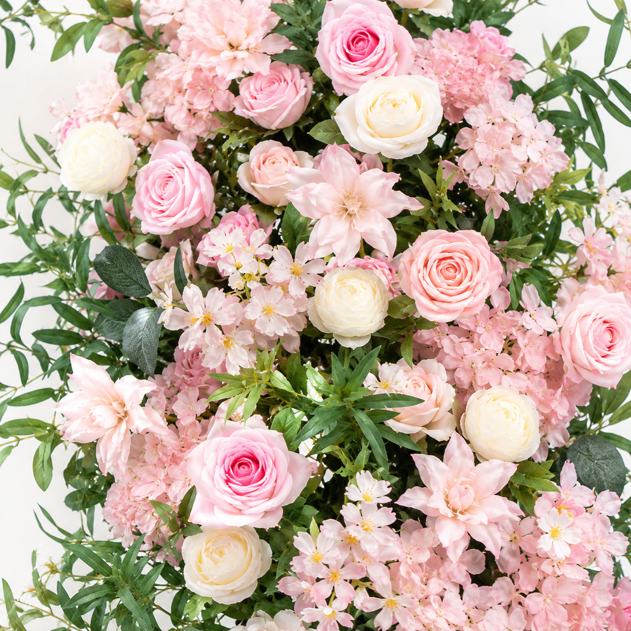 Artificial Floral Arch with Stand, Blush Pink Garden Wedding Decor