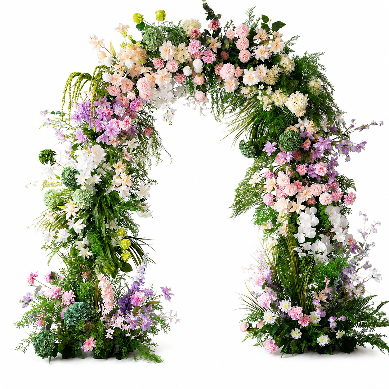 Artificial Floral Arch Decoration with Matching Stand Sage Blush Garden