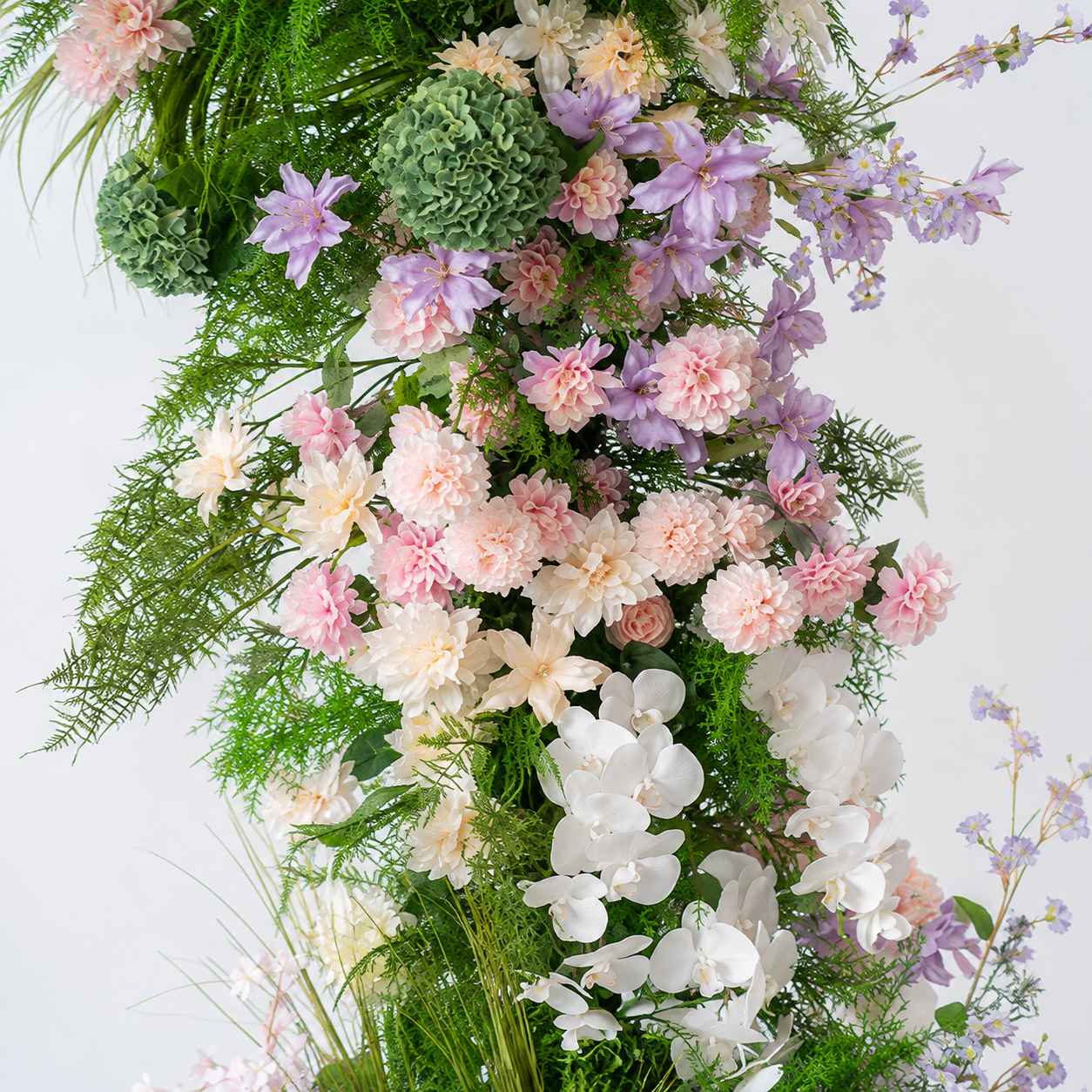 Artificial Floral Arch Decoration with Matching Stand Sage Blush Garden