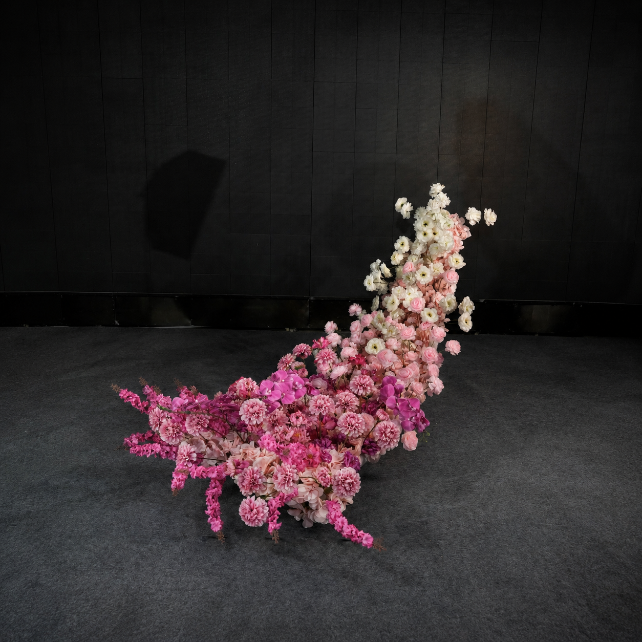 Artificial Wedding Flower Waterfall 6.9ft Arch Decor, Blush Pink & Lavender