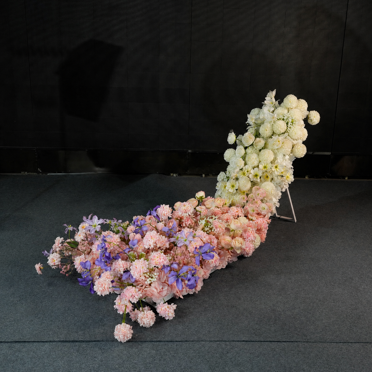 Artificial Wedding Flower Waterfall 6.9ft Arch Decor, Blush Pink & Lavender