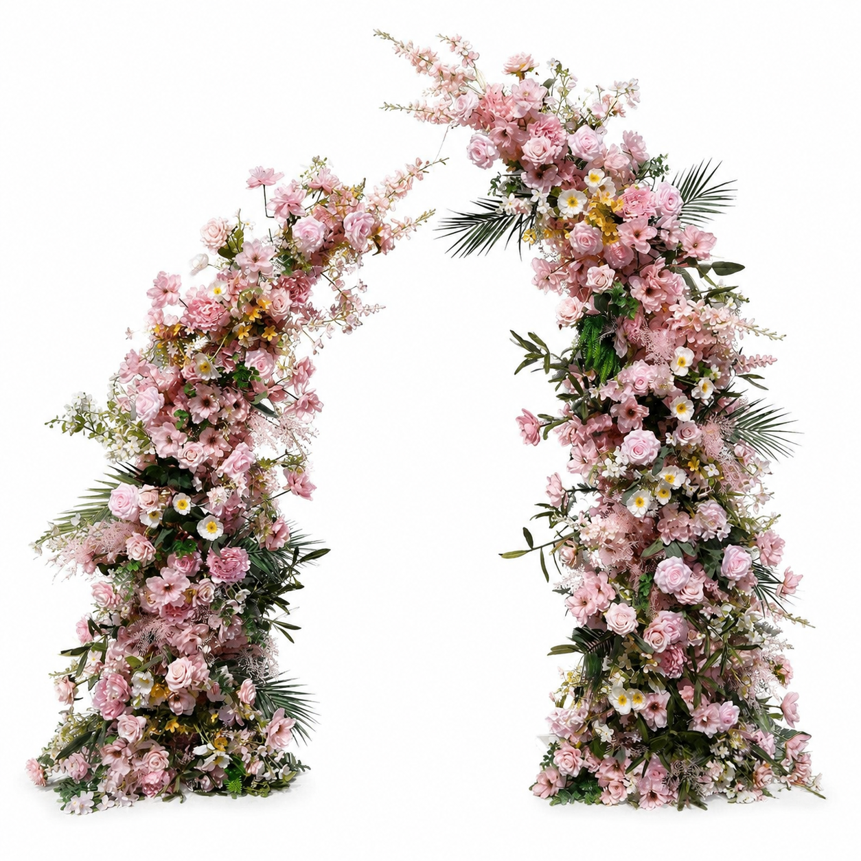 Artificial Flower Arch Set with Stand 5.9FT Wedding Backdrop Decor
