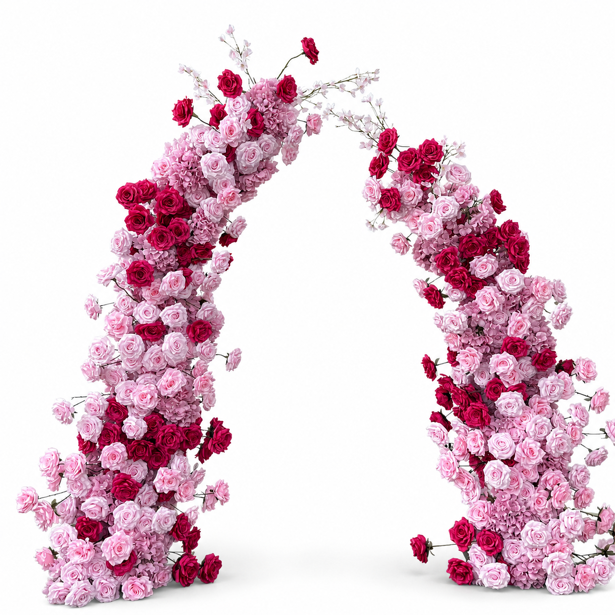 Artificial Flower Arch Set with Stand 5.9FT Wedding Backdrop Decor