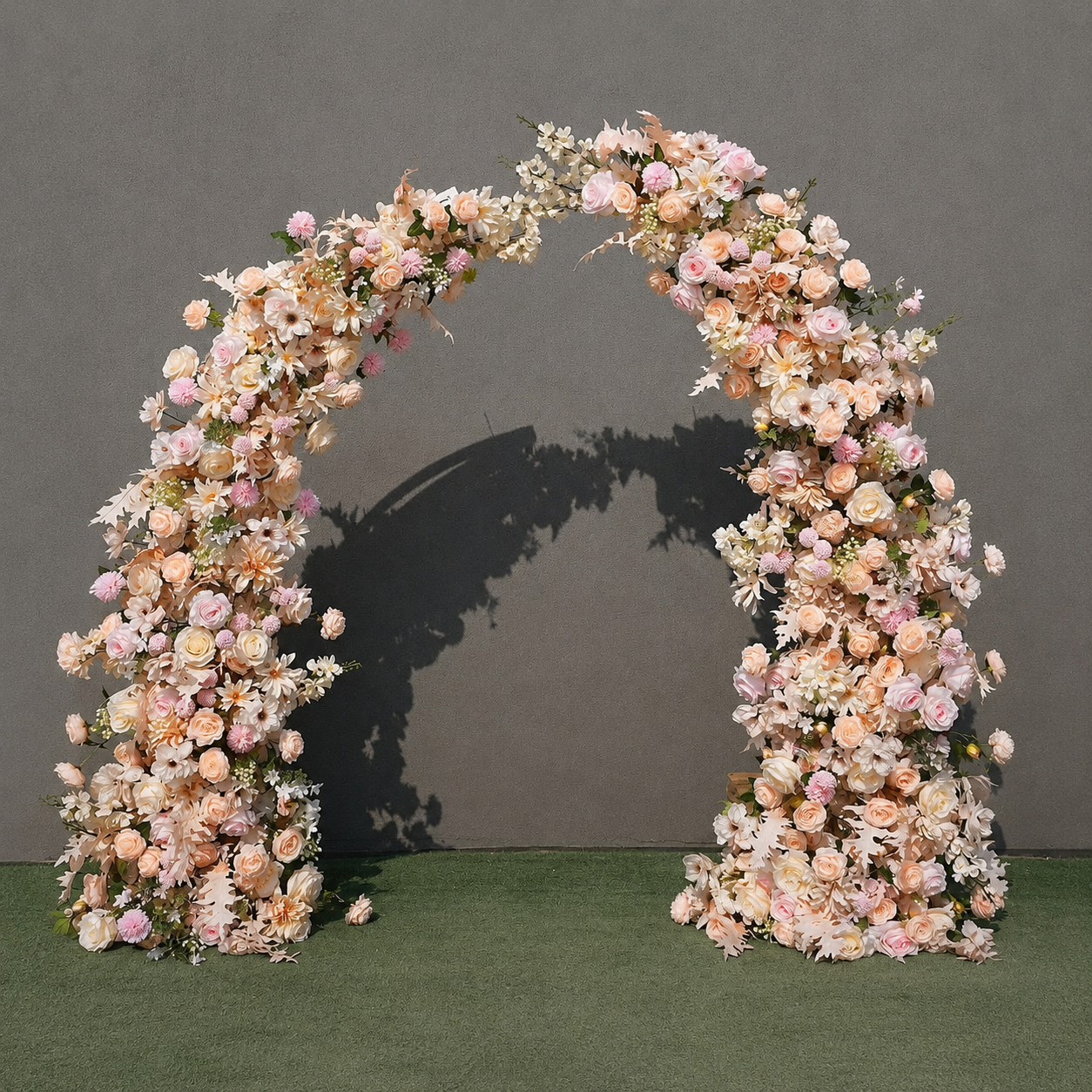Artificial Flower Arch Set with Stand 5.9FT Wedding Backdrop Decor