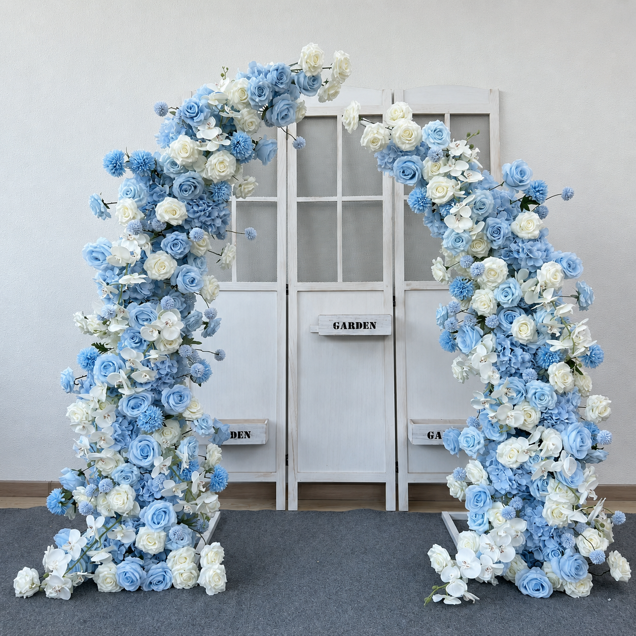 Artificial Flower Arch Set with Stand 5.9FT Wedding Backdrop Decor