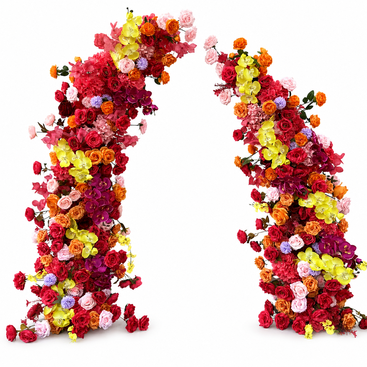 Artificial Flower Arch Set with Stand 5.9FT Wedding Backdrop Decor