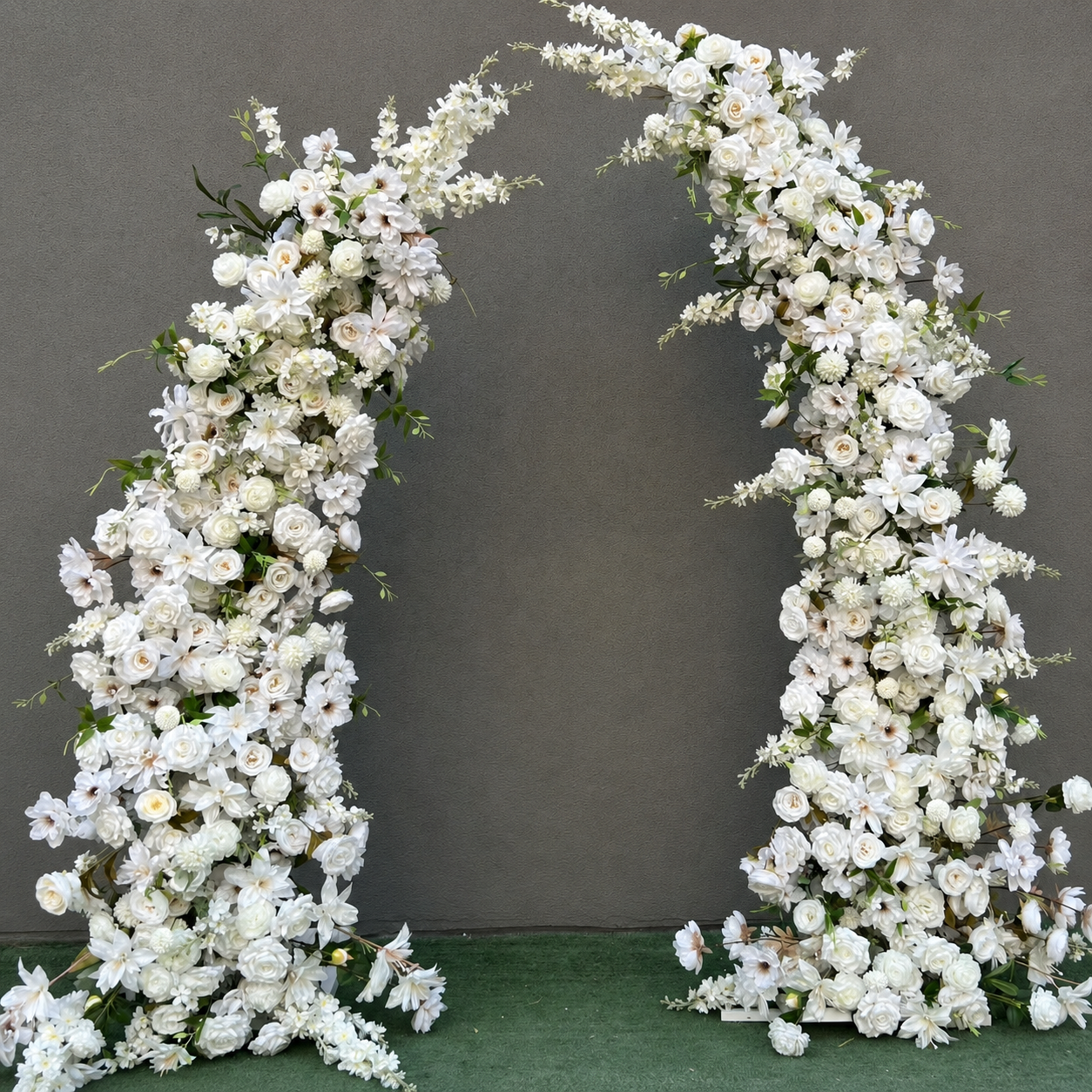 Artificial Flower Arch Set with Stand 5.9FT Wedding Backdrop Decor