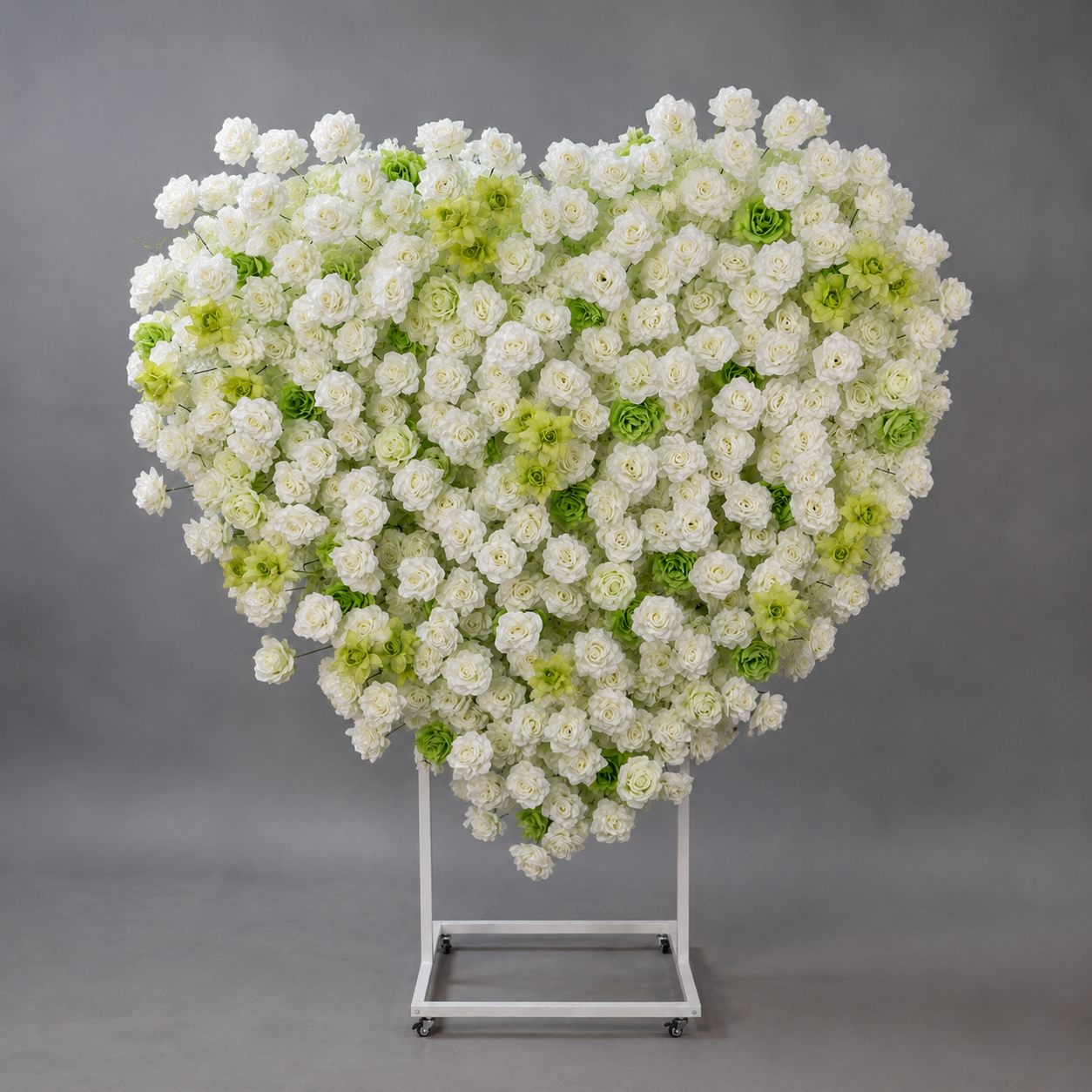 Heart Flower Arch with Stand, Wedding Floral Backdrop Decor