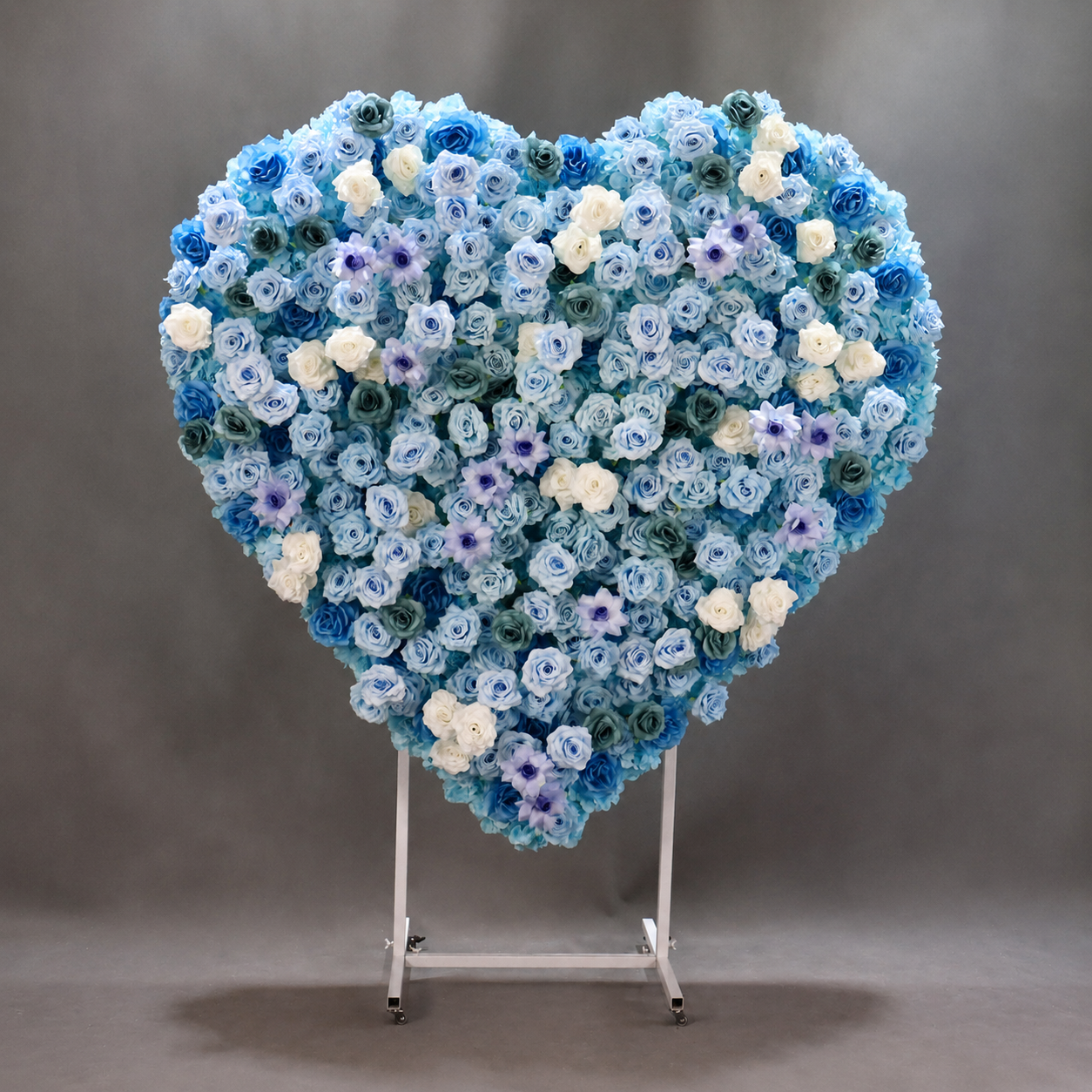 Heart Flower Arch with Stand, Wedding Floral Backdrop Decor