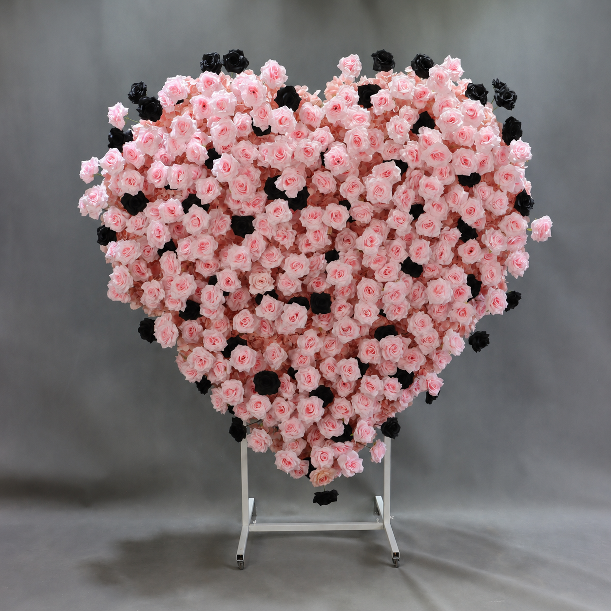 Heart Flower Arch with Stand, Wedding Floral Backdrop Decor