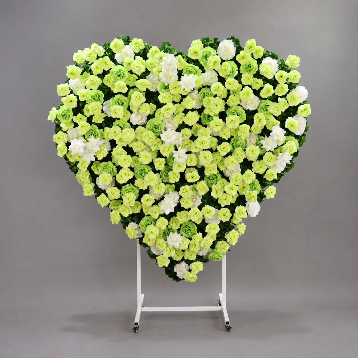 Heart Flower Arch with Stand, Wedding Floral Backdrop Decor