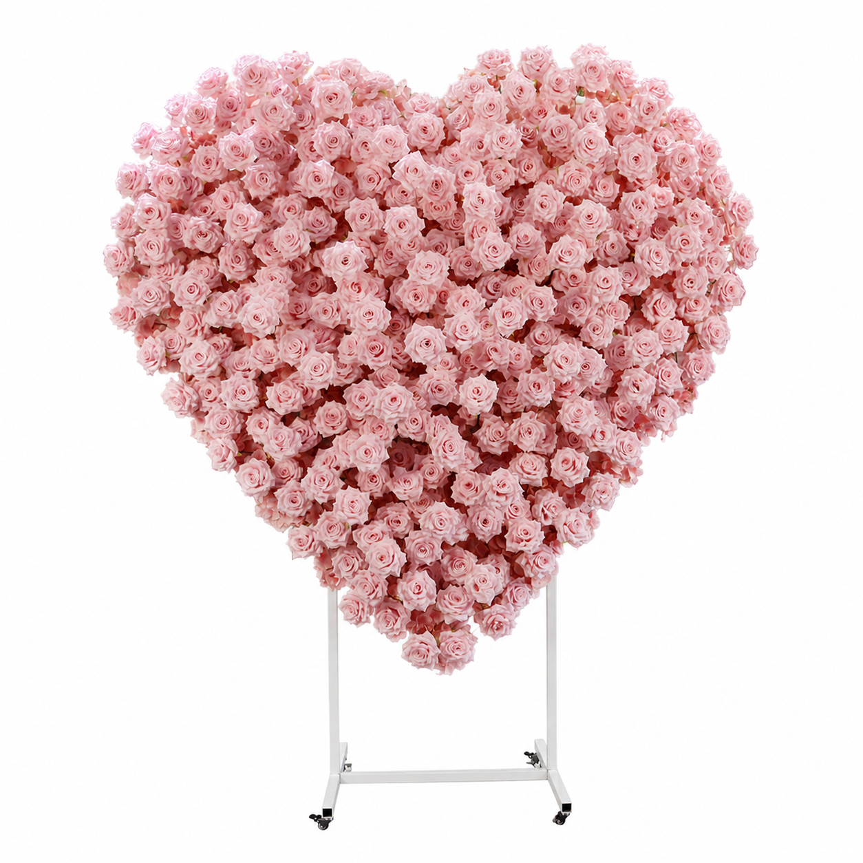 Heart Flower Arch with Stand, Wedding Floral Backdrop Decor