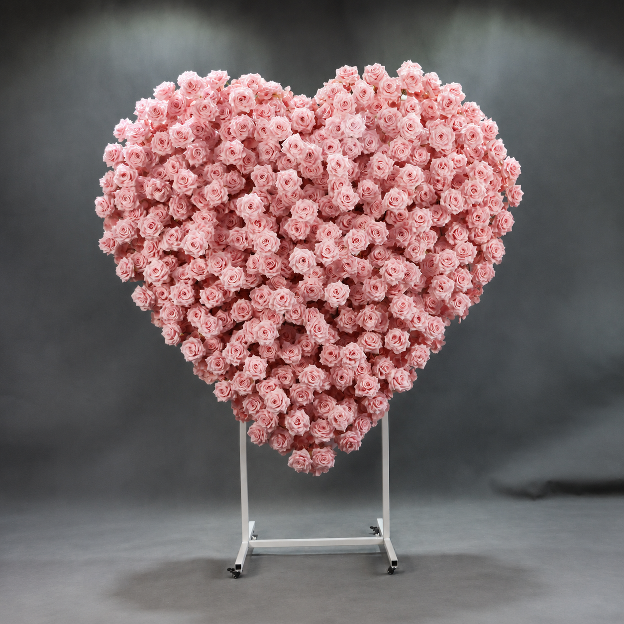Heart Flower Arch with Stand, Wedding Floral Backdrop Decor