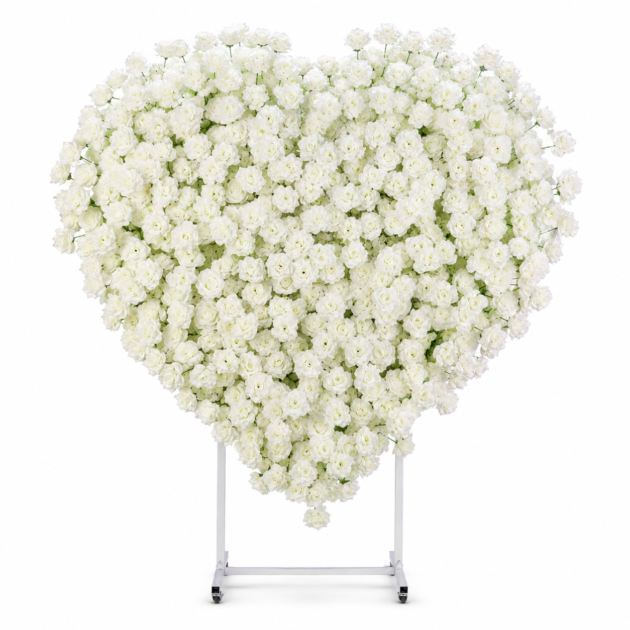 Heart Flower Arch with Stand, Wedding Floral Backdrop Decor