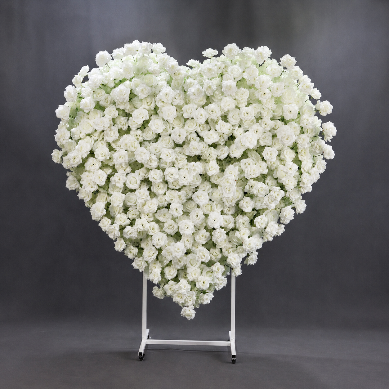 Heart Flower Arch with Stand, Wedding Floral Backdrop Decor