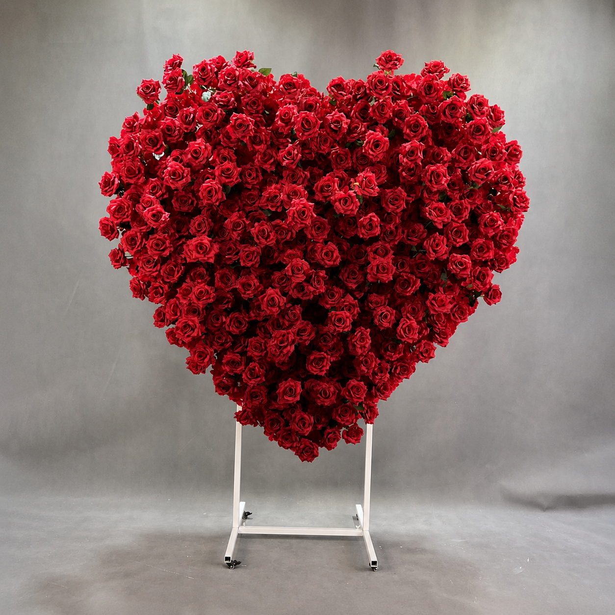 Heart Flower Arch with Stand, Wedding Floral Backdrop Decor