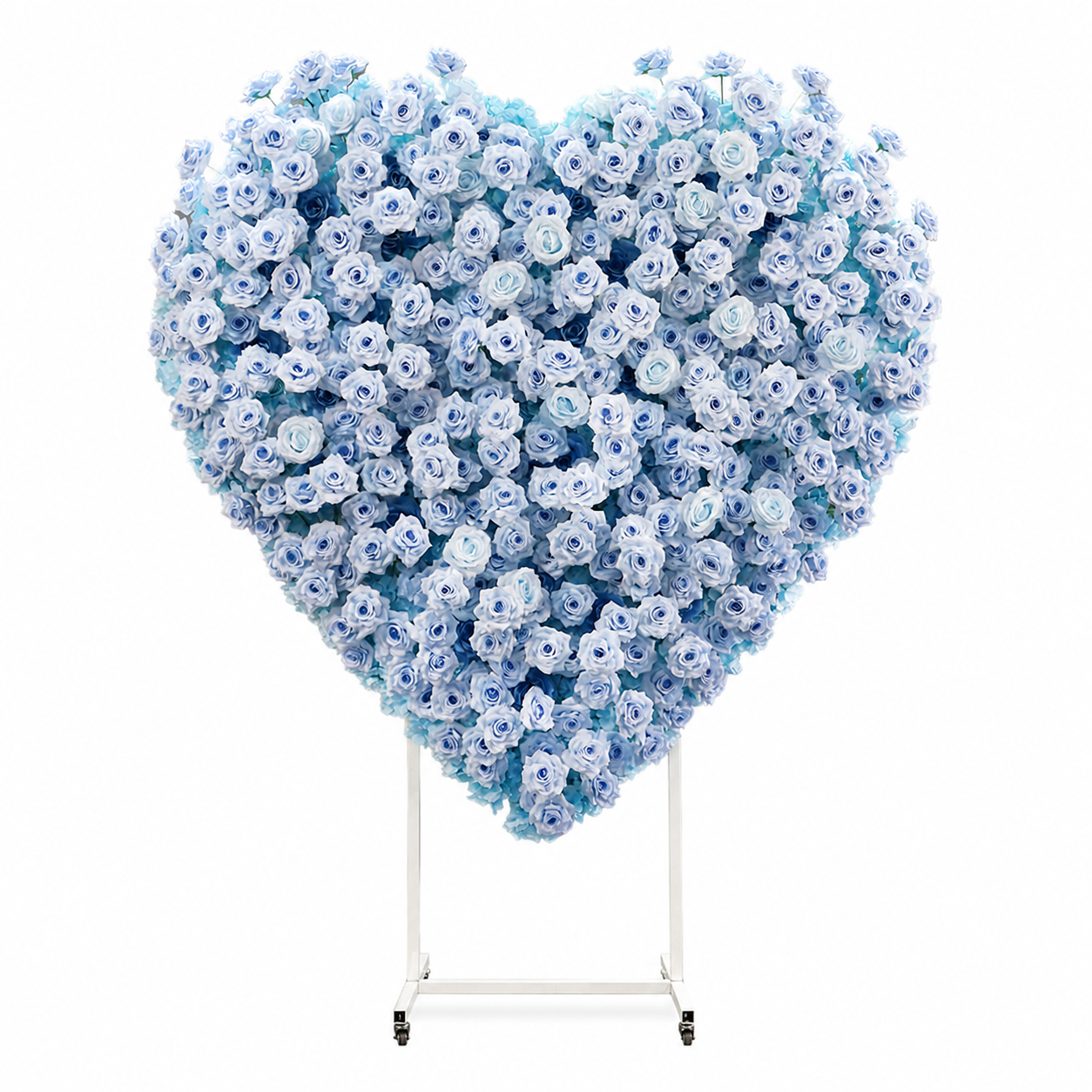 Heart Flower Arch with Stand, Wedding Floral Backdrop Decor