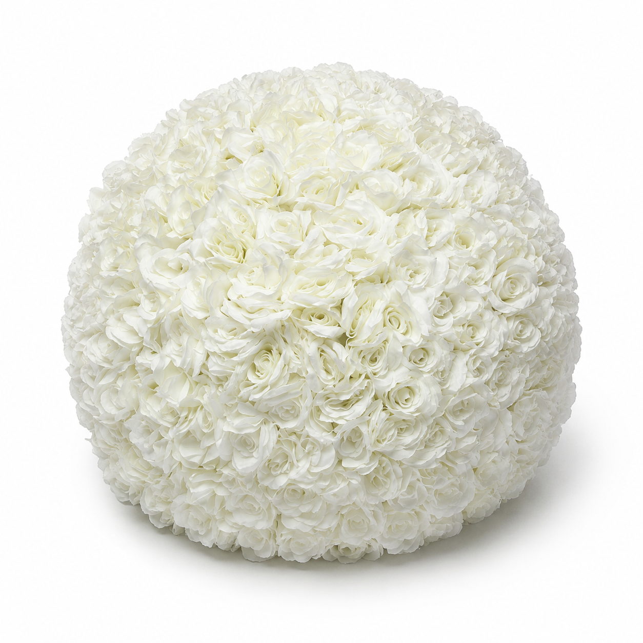 Artificial Rose Flower Ball, Wedding Arch Decor, Ivory White, 40CM