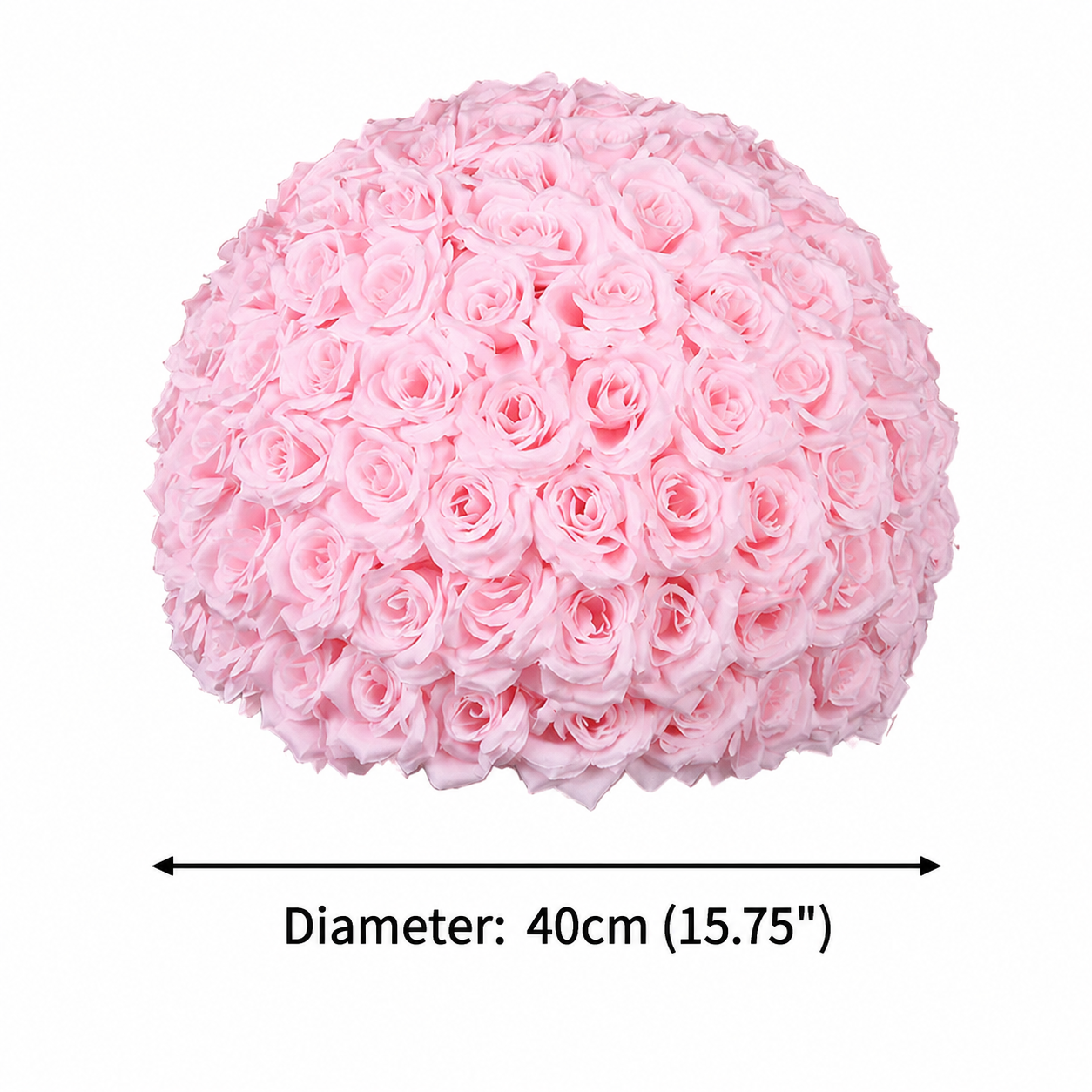 Artificial Rose Flower Ball, Wedding Arch Decor, Hot Pink, 40CM