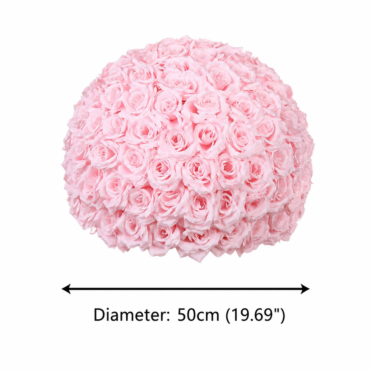 Artificial Rose Flower Ball, Wedding Arch Decor, Hot Pink, 50CM