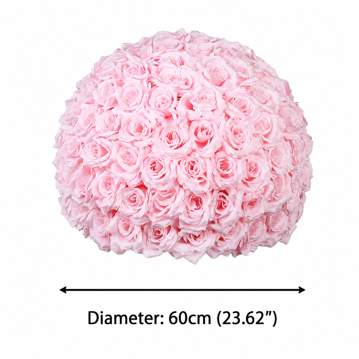 Artificial Rose Flower Ball, Wedding Arch Decor, Hot Pink, 60CM