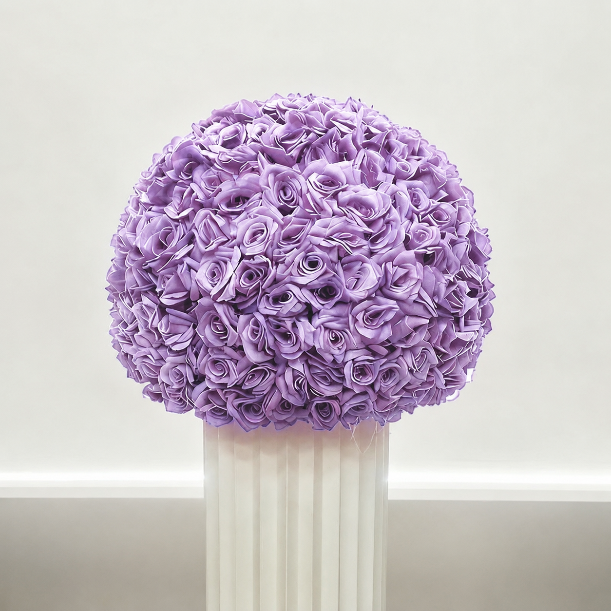 Artificial Rose Flower Ball, Wedding Arch Decor, Lavender, 40CM