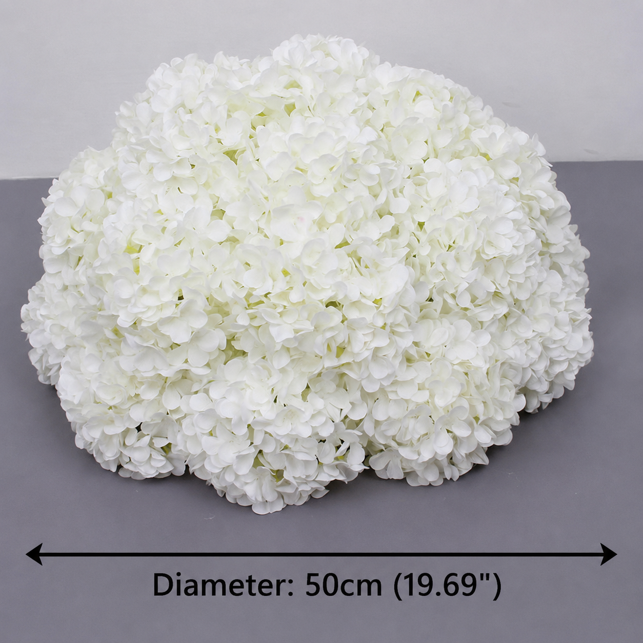 Artificial Hydrangea Half Ball, Wedding Arch Decor Diameter 19.69 in / 50 cm