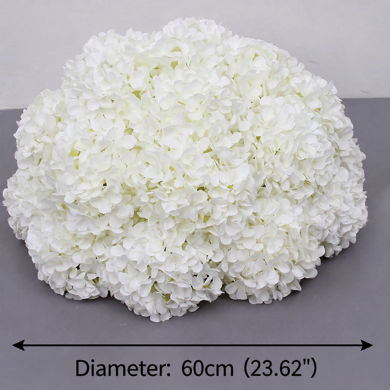 Artificial Hydrangea Half Ball, Wedding Arch Decor Diameter 23.62 in / 60 cm