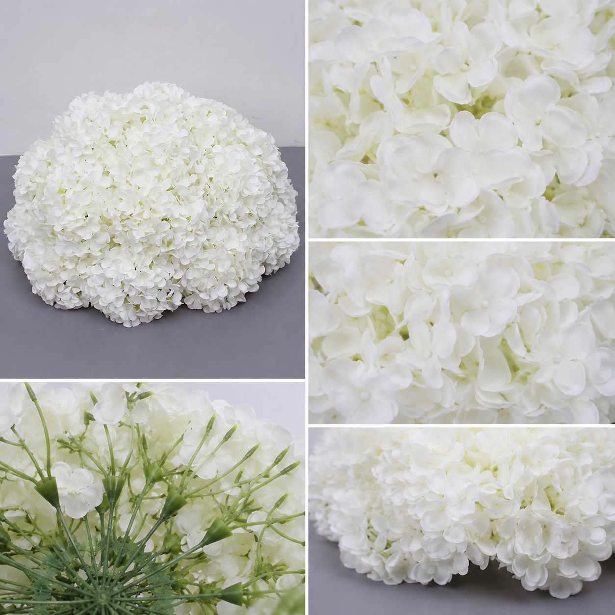Artificial Hydrangea Half Ball, Wedding Arch Decor Diameter 19.69 in / 50 cm