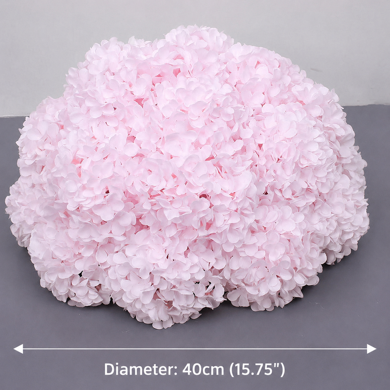 Artificial Hydrangea Half Ball, Wedding Arch Decor  Diameter 15.75 in / 40 cm