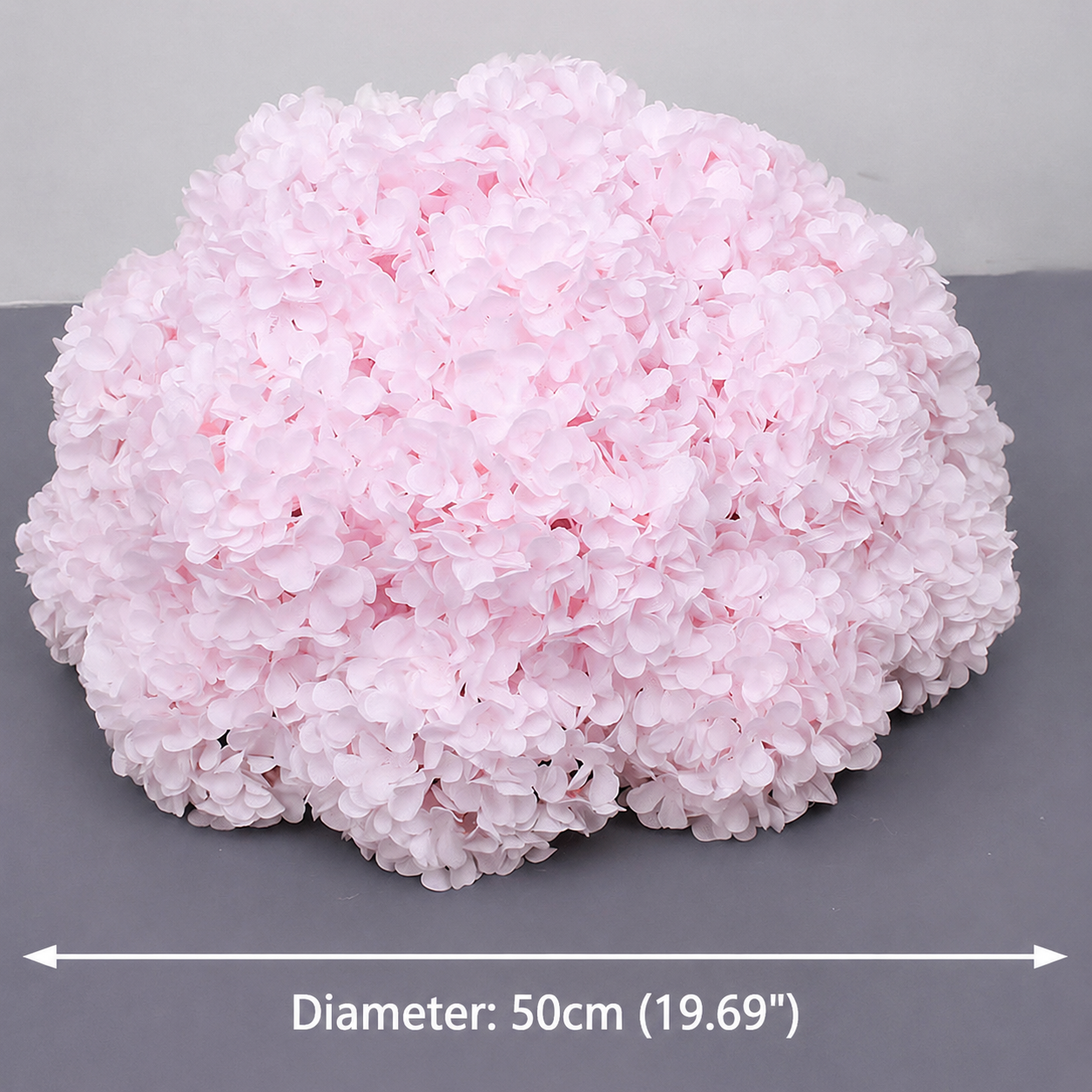 Artificial Hydrangea Half Ball, Wedding Arch Decor  Diameter 15.75 in / 40 cm