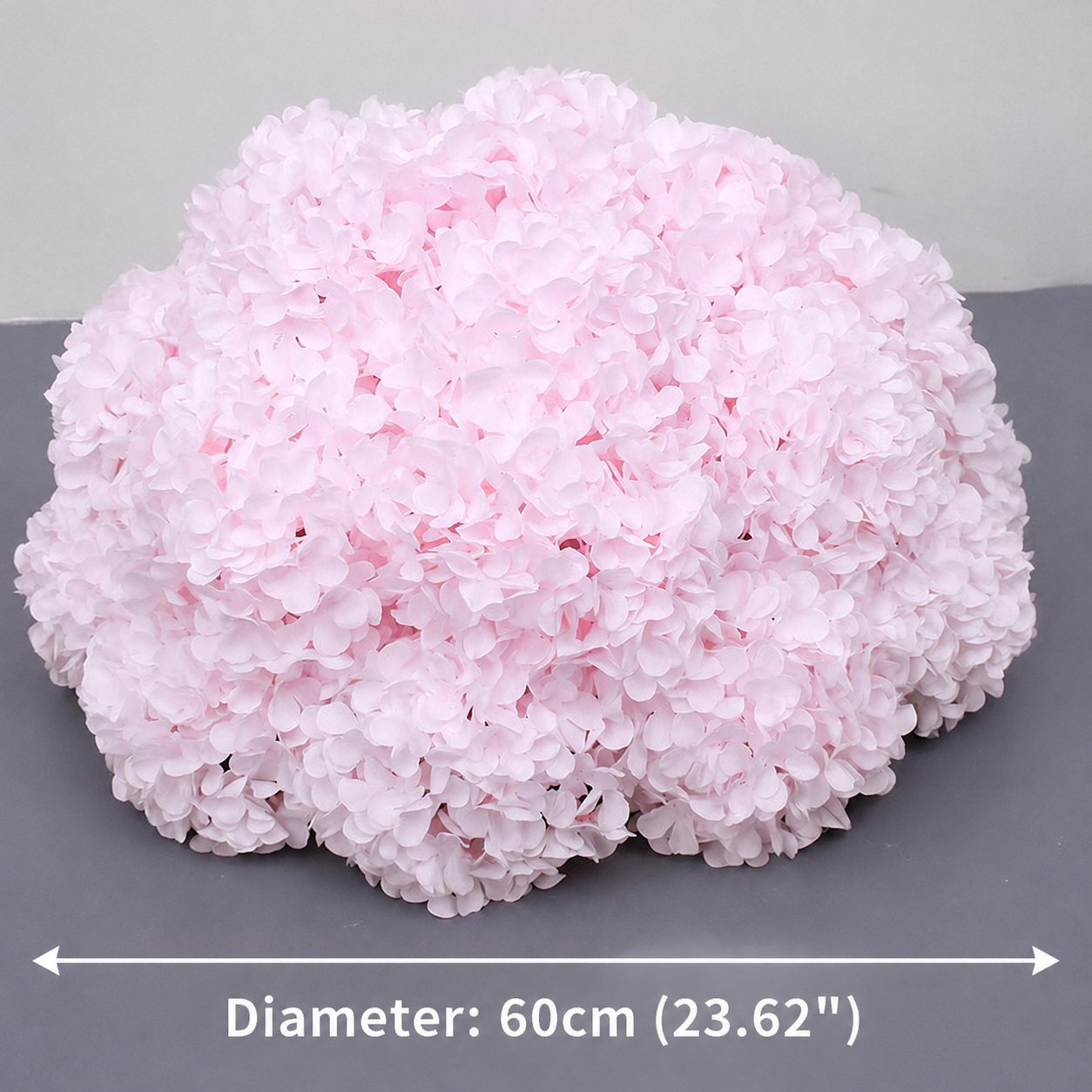 Artificial Hydrangea Half Ball, Wedding Arch Decor  Diameter 15.75 in / 40 cm