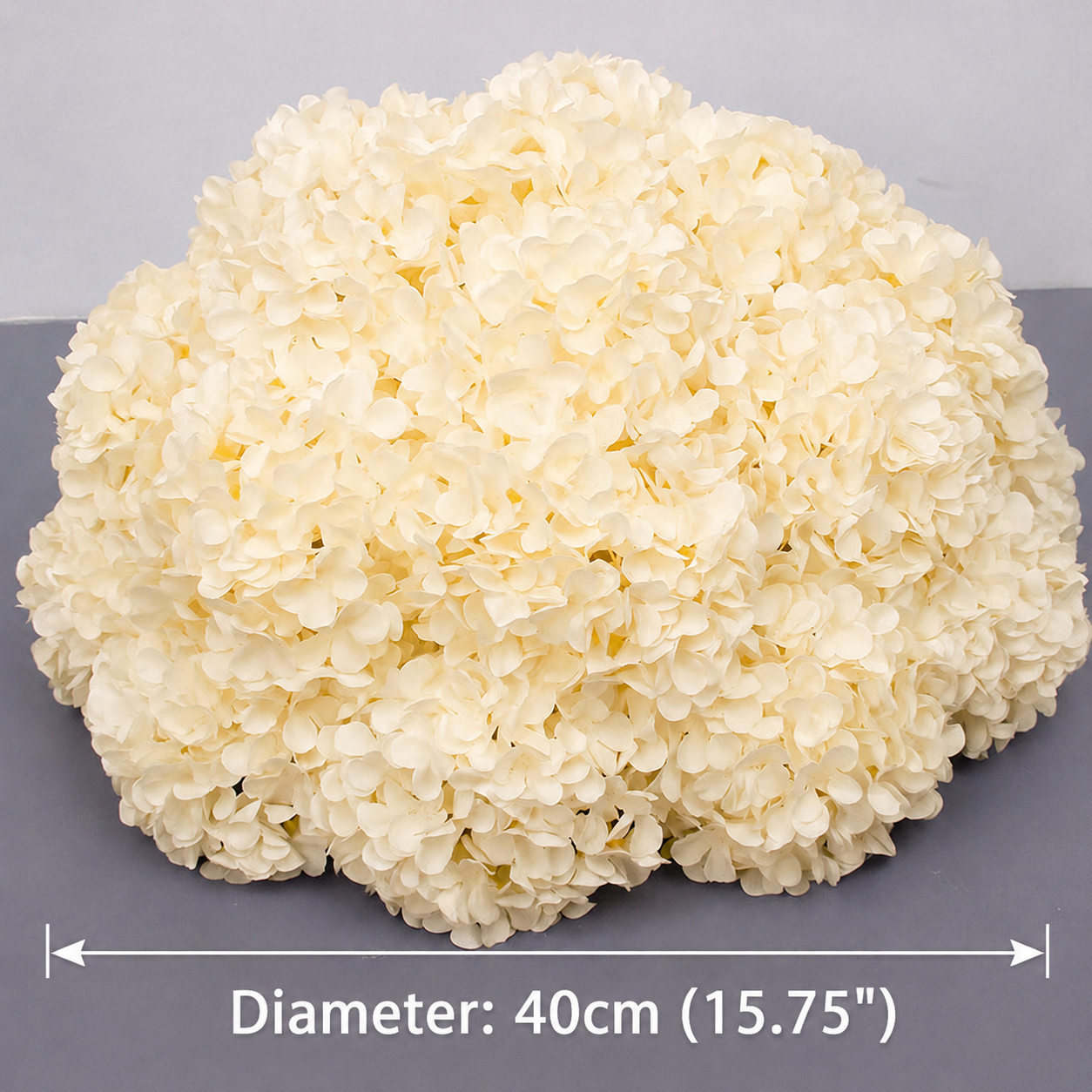 Artificial Hydrangea Half Ball, Wedding Arch Decor  Diameter 15.75 in / 40 cm