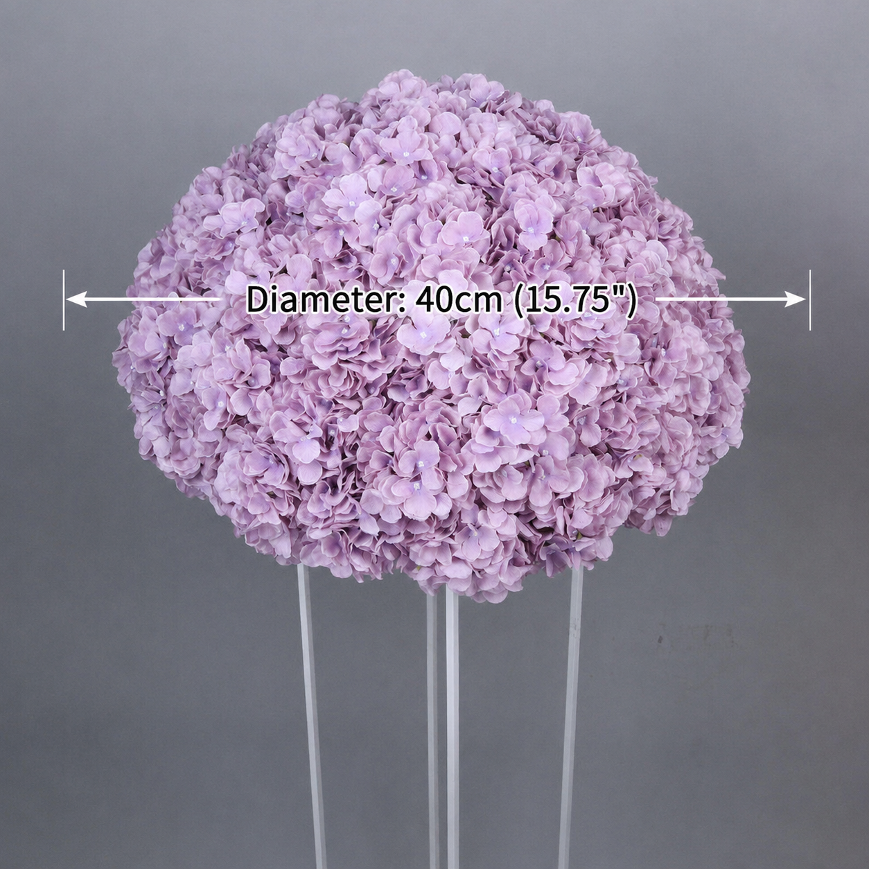 Artificial Hydrangea Half Ball, Wedding Arch Decor 15.75 IN / 40CM