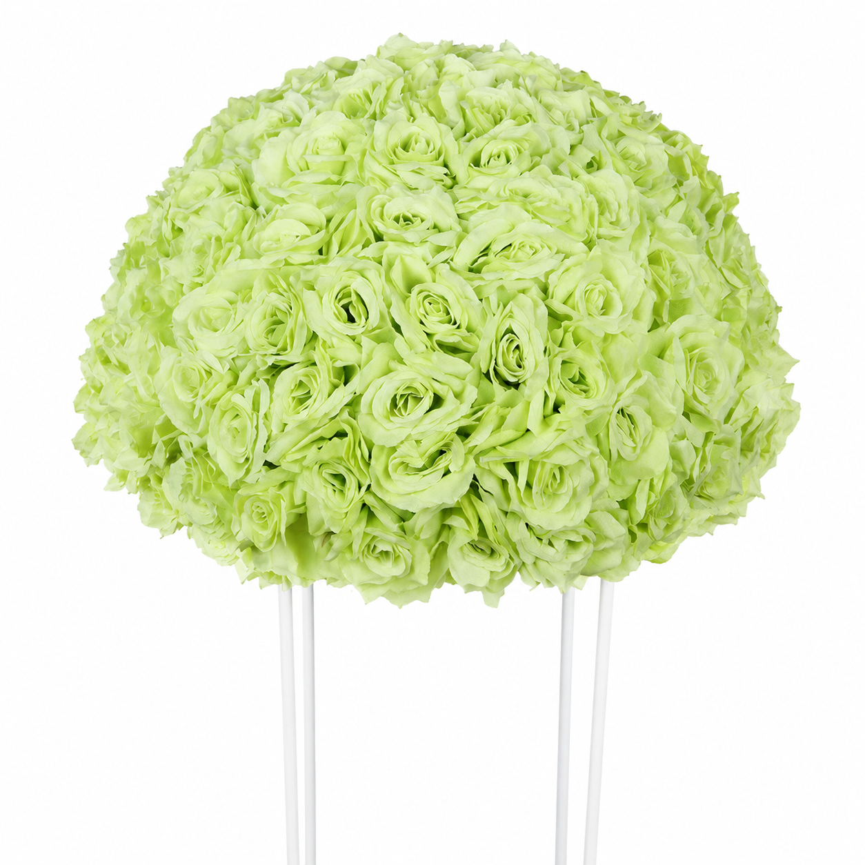 Artificial Rose Half Ball for Wedding Arch Decor,Lime Green 15.75 IN / 40CM Diameter