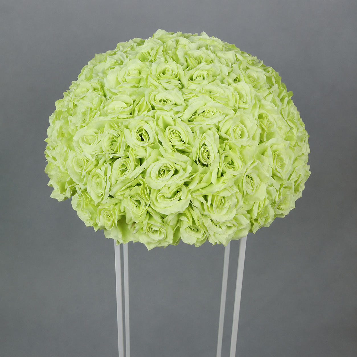 Artificial Rose Half Ball for Wedding Arch Decor,Lime Green 15.75 IN / 40CM Diameter