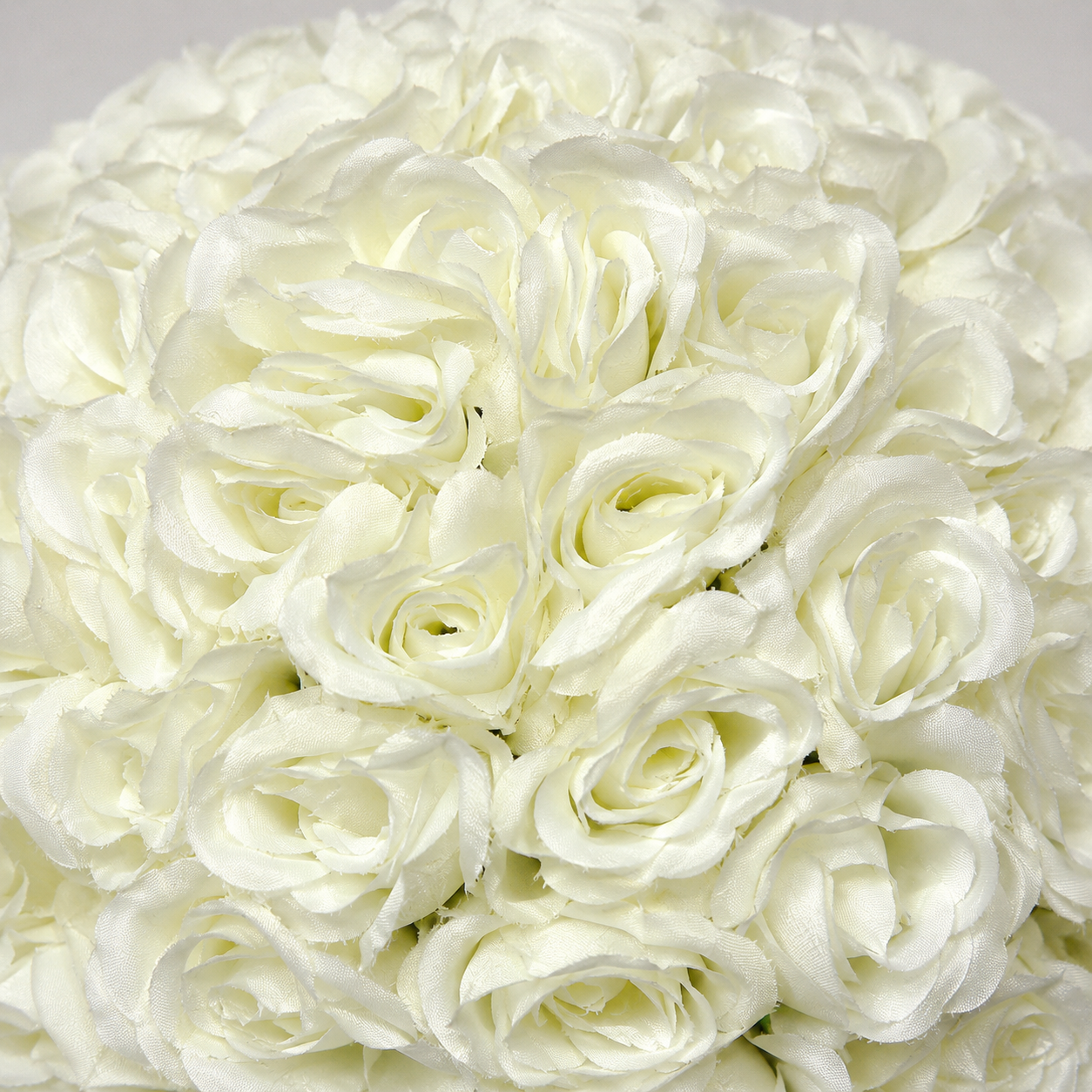 Artificial Rose Half Ball for Wedding Arch Decor, Ivory White