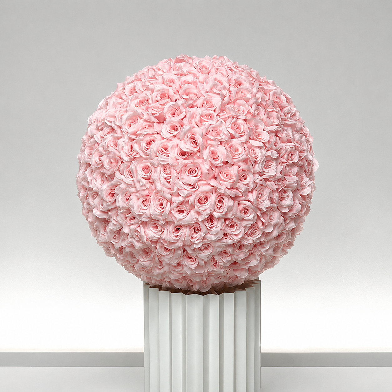 Artificial Rose Flower Ball, Wedding Arch Decor, Blush Pink, 40CM