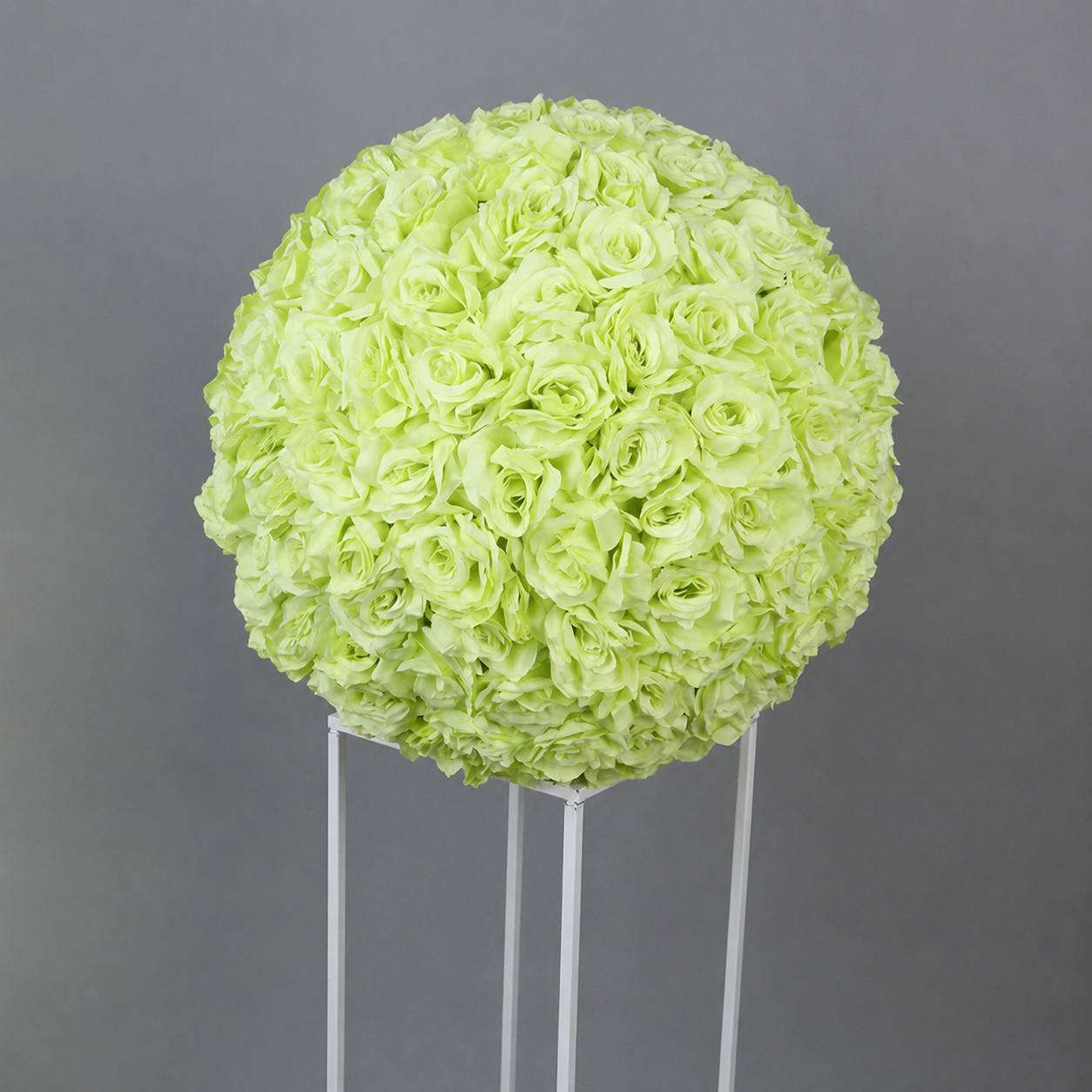 Artificial Rose Flower Ball, Wedding Arch Decor, Lime Green, 50CM