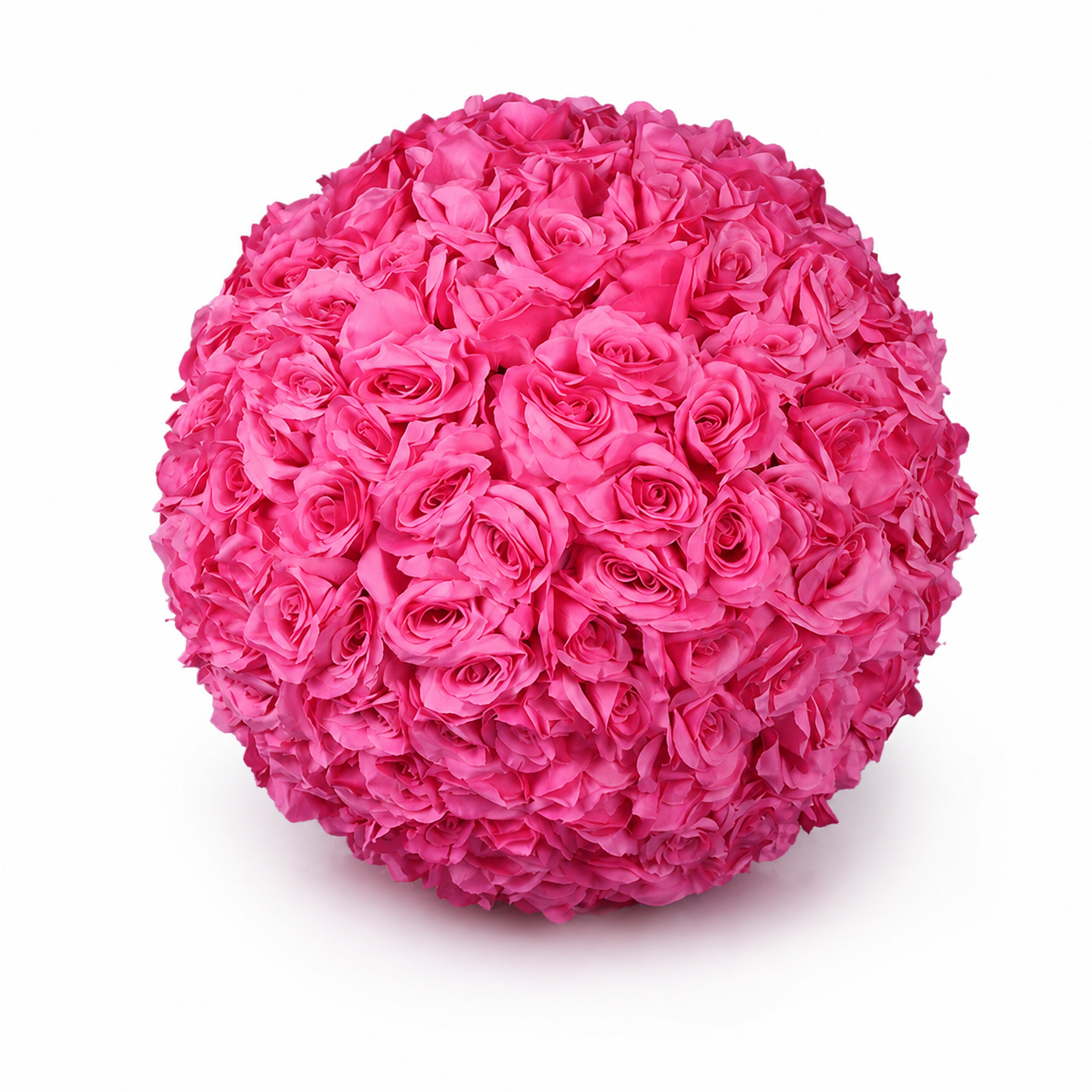 Artificial Rose Flower Ball, Wedding Arch Decor, Hot Pink, 40CM