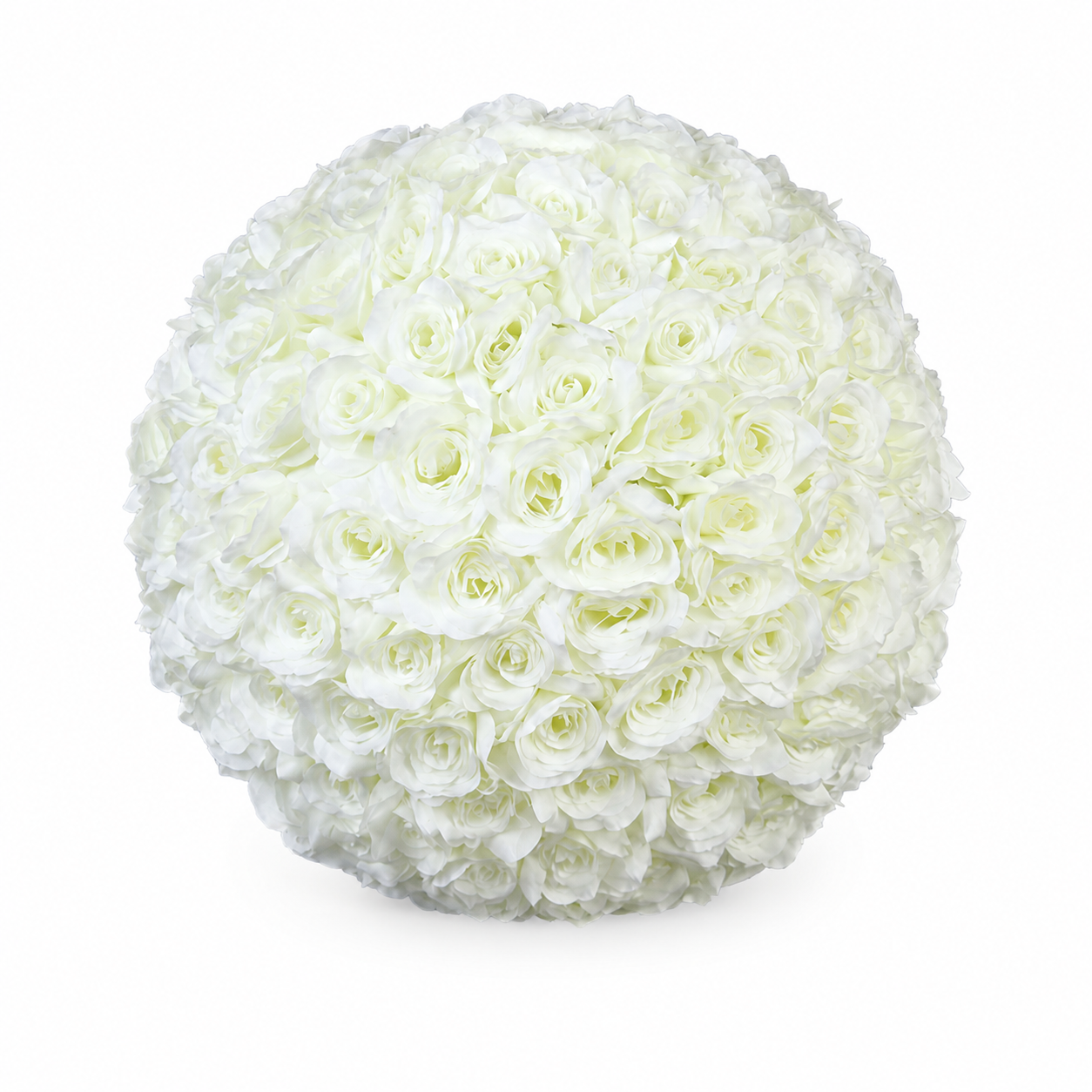Artificial Rose Flower Ball, Wedding Arch Decor, Ivory White, 50CM