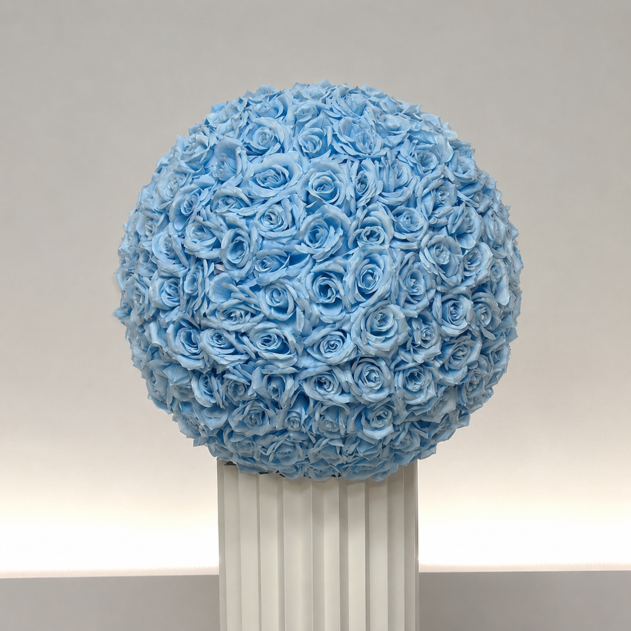  Artificial Rose Flower Ball, Wedding Arch Decor, Light Blue, 60CM