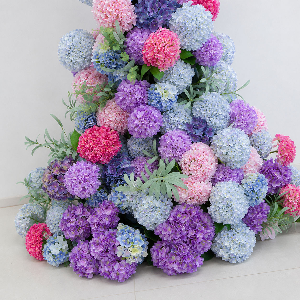 2-Piece Artificial Hydrangea Arch Set for Weddings and Events