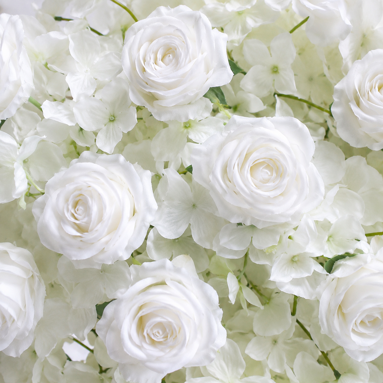 Artificial Round Flower Arch, 6.6 ft Wedding Backdrop Stand white